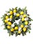 Ev Duvar Dekoru Için Sarı Limonlu 18 Inç Yapay Limon Çelengi (Yurt Dışından) 1