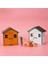 1:12 Dollhouse Minyatür Ahşap Sevimli Küçük Ev Modeli, Beyaz (Yurt Dışından) 2