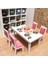 Adet 1/12 Dollhouse Dollhouse Kırmızı Için Yemek Masası Sandalye Ahşap Set (Yurt Dışından) 4