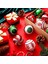 30 Adet Noel Topu Süsleri Noel Ağacı Için Kırmızı Yeşil ve Beyaz 6cm (Yurt Dışından) 4
