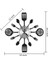 16 Inç Büyük Mutfak Duvar Saatleri Kaşık ve Çatallı(Siyah) (Yurt Dışından) 2