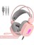 Oyun Kulaklığı 3,5mm Kablolu Kulaklık Rgb Işıklı Oyun Kulaklıkları (Pembe) (Yurt Dışından) 2