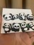 Panda Desen Crocks Terlik Süsü Jibbitz Crocs Aksesuarı 8 Adet 1