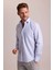 Erkek Açık Mavi Regular Fit Uzun Kollu Pamuklu Gömlek 3