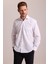 Erkek Beyaz Regular Fit Uzun Kollu Pamuklu Gömlek 1
