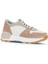 Pudra Beyaz Deri-Süet Kadın Spor Ayakkabı 01WA8300 2