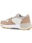 Pudra Beyaz Deri-Süet Kadın Spor Ayakkabı 01WA8300 4