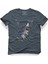 Baykuş Ve Köpekbalıklı Tasarım T-Shirt 1