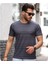 Mens Style Reflektör Şeritli Çizgili Spor T-Shirt 4