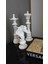 3'lü Set Dekoratif Satranç Biblo Takımı, Satranç Heykel Set, Chess Set, Şah Vezir At Dekoratif Biblo 1