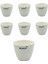 Porselen Kroze - Orta Form - 45ML - Medium Form Crucible - 6 Adetlik Toptan Set 1