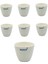 Porselen Kroze - Orta Form - 20ML - Medium Form Crucible - 6 Adetlik Toptan Set 1