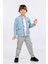 Erkek Çocuk Ceket-T-Shirt ve Pantolonlu 3 Lü Takım VF24KMR51107 2