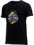 Erkek Bisiklet Yaka Mevsimlik Göğüs Baskılı Standart Fit Siyah T-Shirt 1