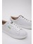 V Mich Free Kanvas Kadın Sneakers Beyaz Spor Ayakkabı 1388 2