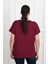 Kadın V Yaka Büyük Beden T-Shirt 1486-23 2