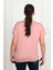 Kadın V Yaka Büyük Beden T-Shirt 1486-23 2