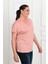 Kadın V Yaka Büyük Beden T-Shirt 1486-23 3