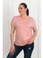 Kadın V Yaka Büyük Beden T-Shirt 1486-23 4