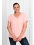 Kadın V Yaka Büyük Beden T-Shirt 1486-23 4