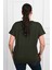 Kadın V Yaka Büyük Beden T-Shirt 1486-23 2