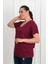 Kadın V Yaka Büyük Beden T-Shirt 1486-23 3