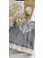 Jakarlı Barok Desenli Çift Kişilik Organik Pamuk Pike 185X230CM (Oeko-Tex® Standard 100 Sertifikalı) 3