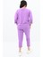 Kadın Büyük Beden Etiket Detaylı Eşofman Takımı 8100-24 3