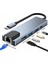 Type-C Hub 5in1 2 Port USB 3.0 + 100MPBS Ethernet + HDMI + Type-C Çevirici 2