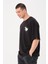 Erkek Bisiklet Yaka Baskılı Oversize T-Shirt 3