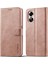 Oppo A17/A17K Kart Yuvaları Cüzdan Için Kılıf Tutucu ile Buzağı Doku Flip (Yurt Dışından) 1