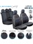Subaru Outback Deri Detaylı Süet Kumaş Ön Arka Set Oto Koltuk Kılıfı Siyah Beyaz Lotus Sc 2
