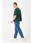 Erkek Bisiklet Yaka Baskılı Oversize T-Shirt 5