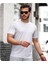 Mens Style Reflektör Şeritli Çizgili Spor T-Shirt 1