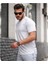 Mens Style Reflektör Şeritli Çizgili Spor T-Shirt 3
