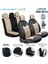 fiat Egea Hb Deri Detaylı Süet Kumaş Ön Arka Set Oto Koltuk Kılıfı Siyah Bej Lotus Sc 2