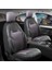 Fiat Egea Stw Deri Detaylı Süet Kumaş Ön Arka Set Oto Koltuk Kılıfı Siyah Füme Lotus Sc 1