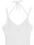 Kadın Puma White Puma Classıcs Ribbed Crop Top Beyaz Kadın Crop 2