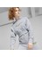 Kadın Gray Fog Puma Classıcs+ Relaxed Cropped Hoodie Gri Kadın Sweatshirt 1
