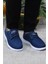 Dks 023 Mavi Hafif Rahat Keten Sneaker Erkek Ayakkabı 2
