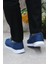 Dks 023 Mavi Hafif Rahat Keten Sneaker Erkek Ayakkabı 4