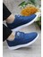 Dks 023 Mavi Hafif Rahat Keten Sneaker Erkek Ayakkabı 5