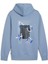 Erkek Zen Blue Puma x Playstatıon Graphic Hoodie Dk Mavi Erkek Sweatshirt 4