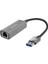 SW-U334 Gri Metal USB 3.0 To RJ45 10/100/1000MBPS Gigabit Adaptör 1