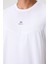 Beyaz Polyester Nefes Alan Dokulu İnce Esnek Standart Fit Erkek Performans T-Shirt - 88391 2