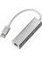 Aluminyum USB To RJ45 Ethernet + USB 3 Port Hub Çoklayıcı 2