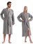 Unisex Kimono Müslin Bornoz + Havlu Seti Gri 2