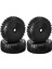 Adet 1/8 Rc Lastik Kauçuk 120MM 112MM Lastik 17MM Hub Hex 1/8 Rc Araba Için Yol Off-Road, Siyah (Yurt Dışından) 1