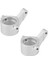 2 Adet Metal Ön Direksiyon Mafsalı Direksiyon Bloğu Eksenel Jr. AX90052 AXI90069 1/18 Rc Araba Yükseltme Parçaları, Gümüş (Yurt Dışından) 3