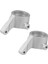 2 Adet Metal Ön Direksiyon Mafsalı Direksiyon Bloğu Eksenel Jr. AX90052 AXI90069 1/18 Rc Araba Yükseltme Parçaları, Gümüş (Yurt Dışından) 4